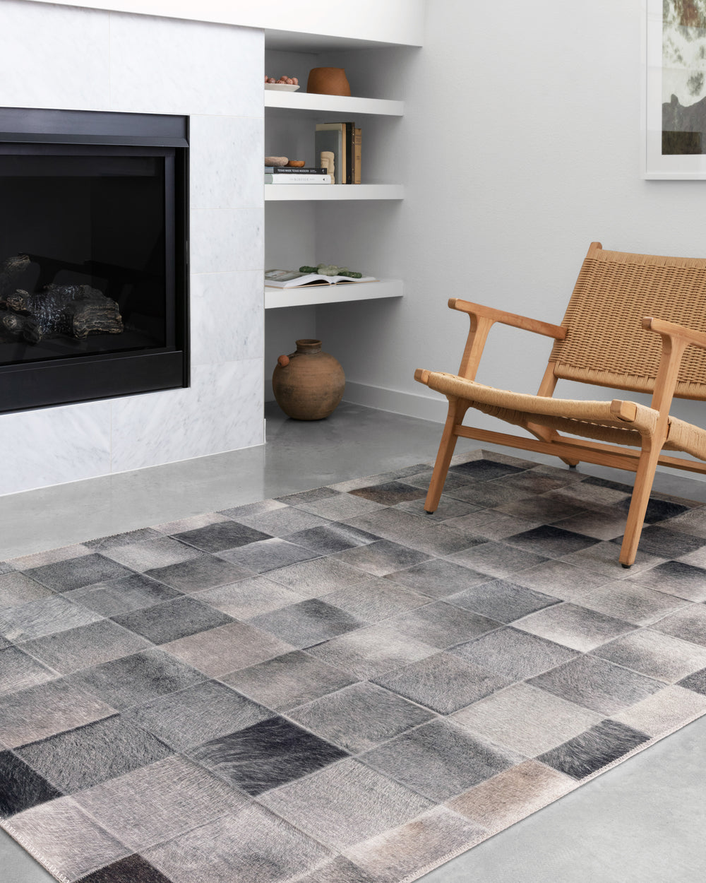 Maddox Charcoal / Grey Rug (MAD-06)