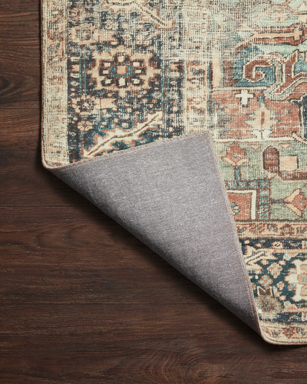 MAT-02 Margot Terracotta/Lagoon Rug