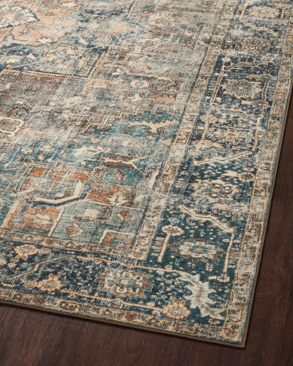 MAT-02 Margot Terracotta/Lagoon Rug