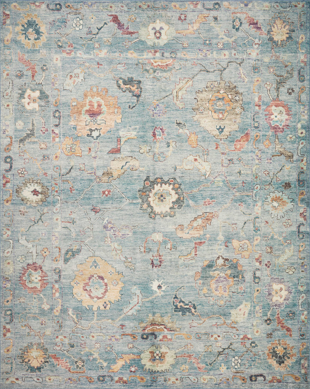 Loloi - Area Rug - Margot Denim/Multi Rug - Union Lighting Luminaires Décor
