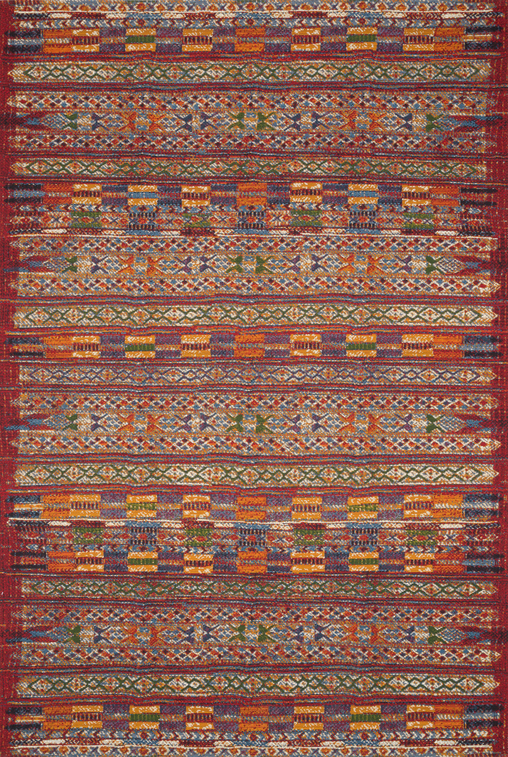 Loloi - Area Rug - Mika Red/Multi Rug - Union Lighting Luminaires Décor