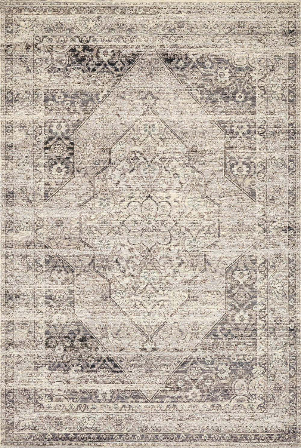 Loloi - Area Rug - Mika Stone/Ivory Rug - Union Lighting Luminaires Décor