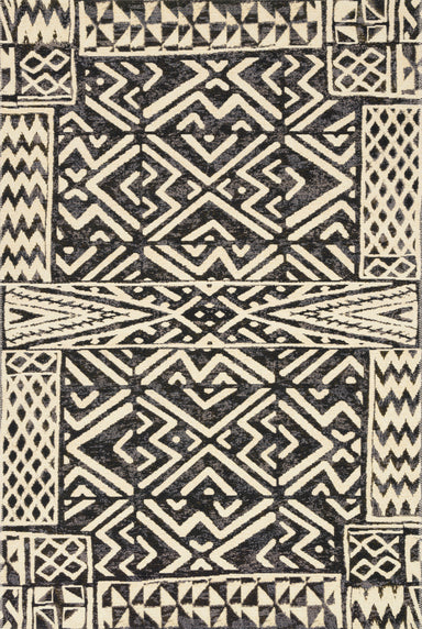 Loloi - Area Rug - Mika Ivory/Black Rug - Union Lighting Luminaires Décor
