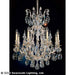 Schonbek - Nine Light Chandelier - Renaissance - Antique Silver- Union Lighting Luminaires Decor