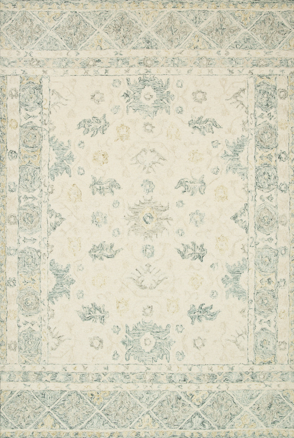 Loloi - Area Rug - Norabel Ivory/Slate Rug - Union Lighting Luminaires Décor