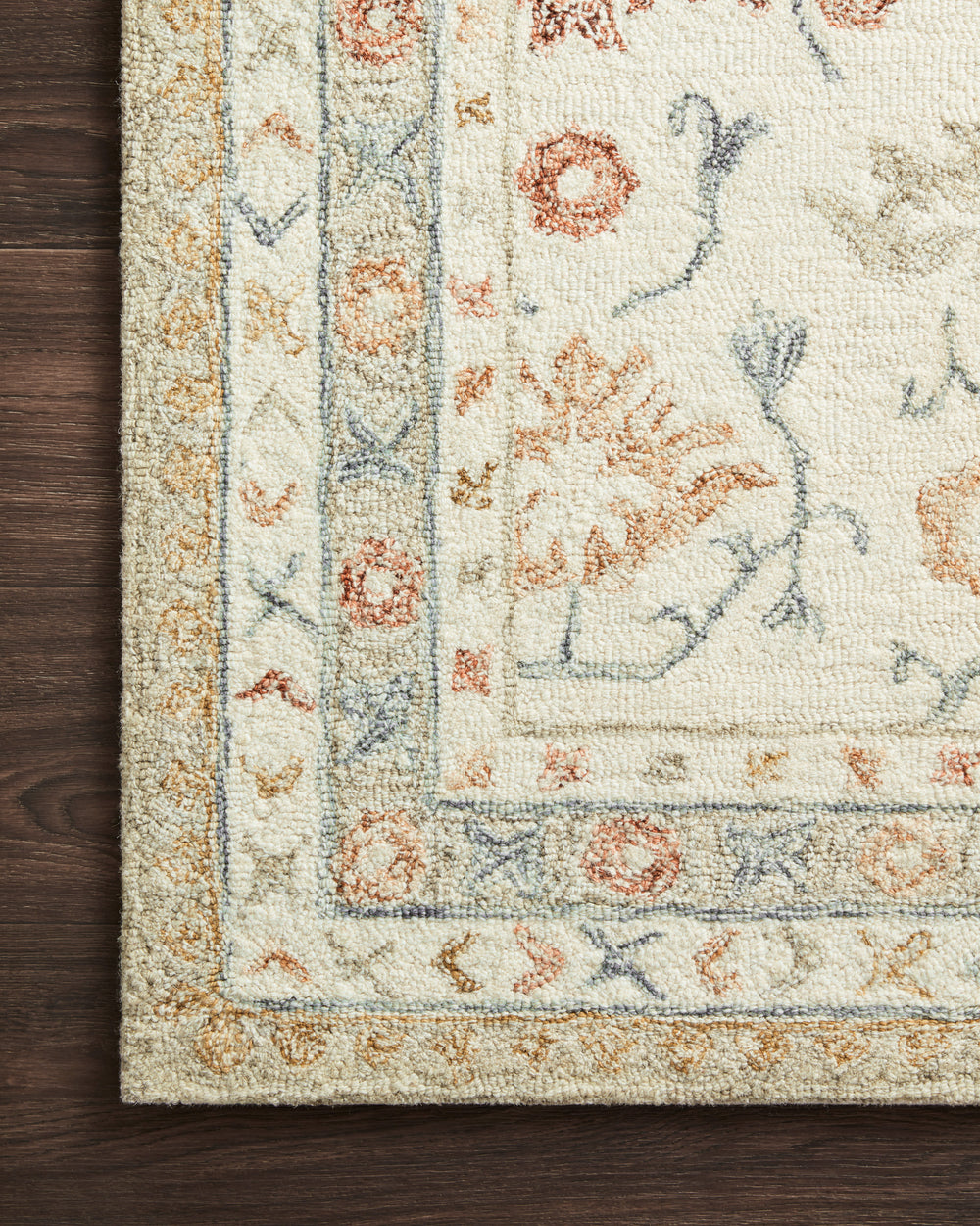Norabel Ivory / Rust Rug (NOR-03)