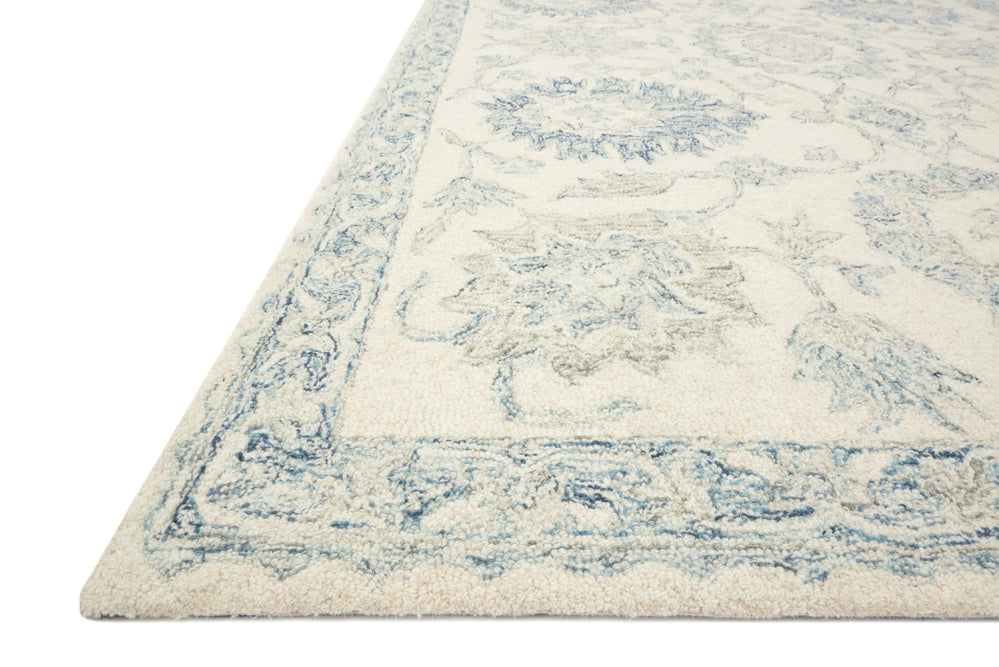 Norabel Ivory / Blue Rug (NOR-04)