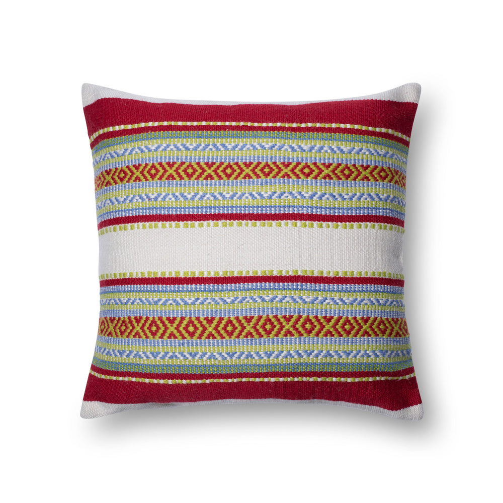 P0213 Red / Multi Pillow