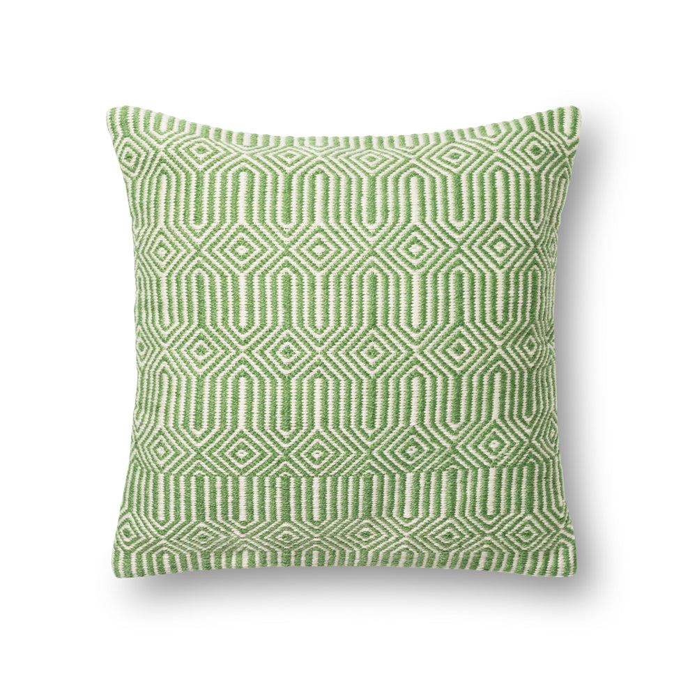 Green / Ivory Pillow (P0339)