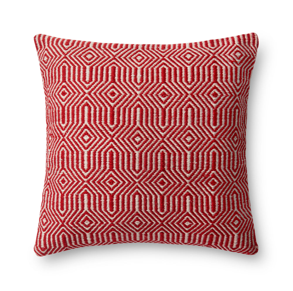 P0339 Red / Ivory Pillow