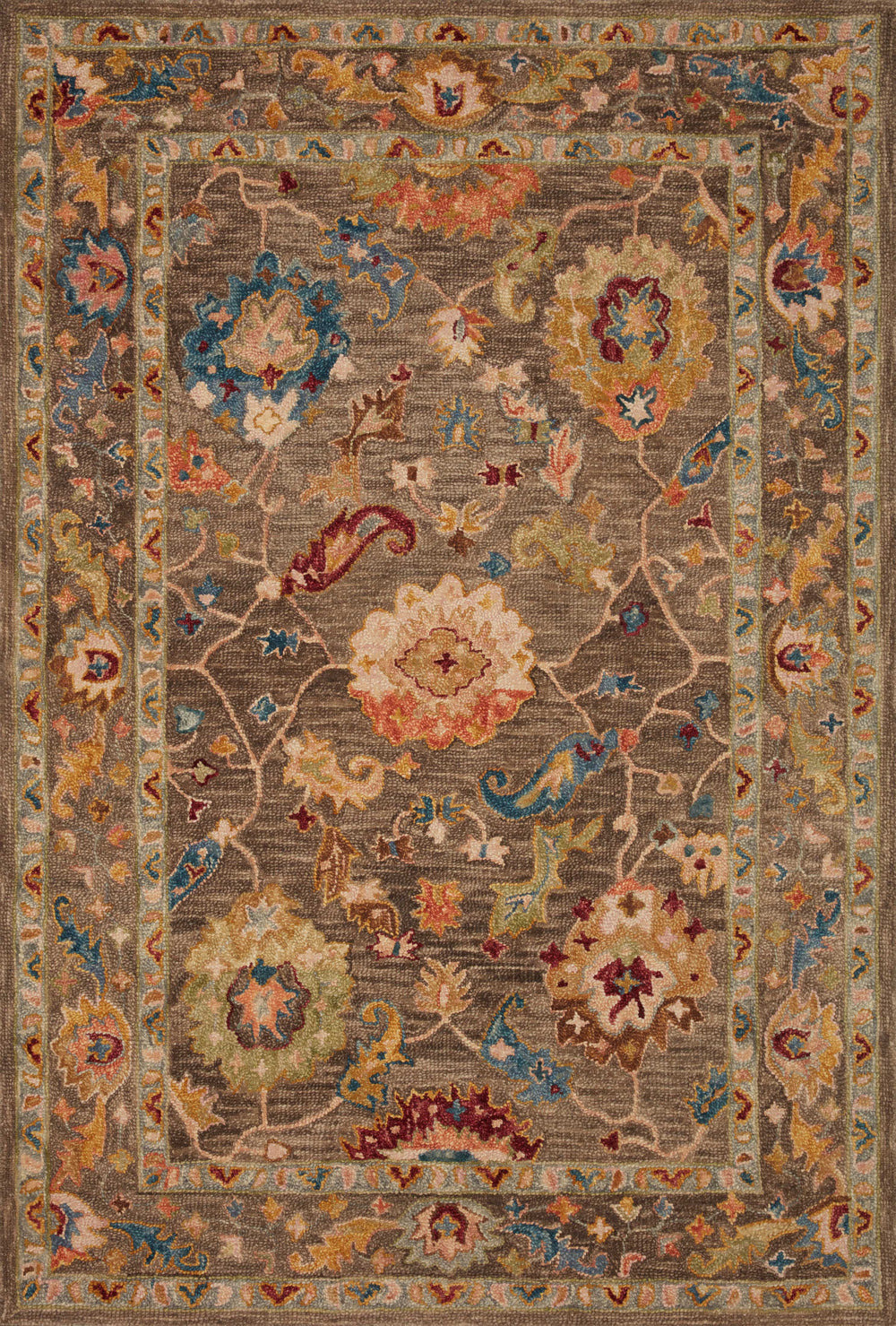 Loloi - Area Rug - Padma Charcoal/Multi Rug - Union Lighting Luminaires Décor