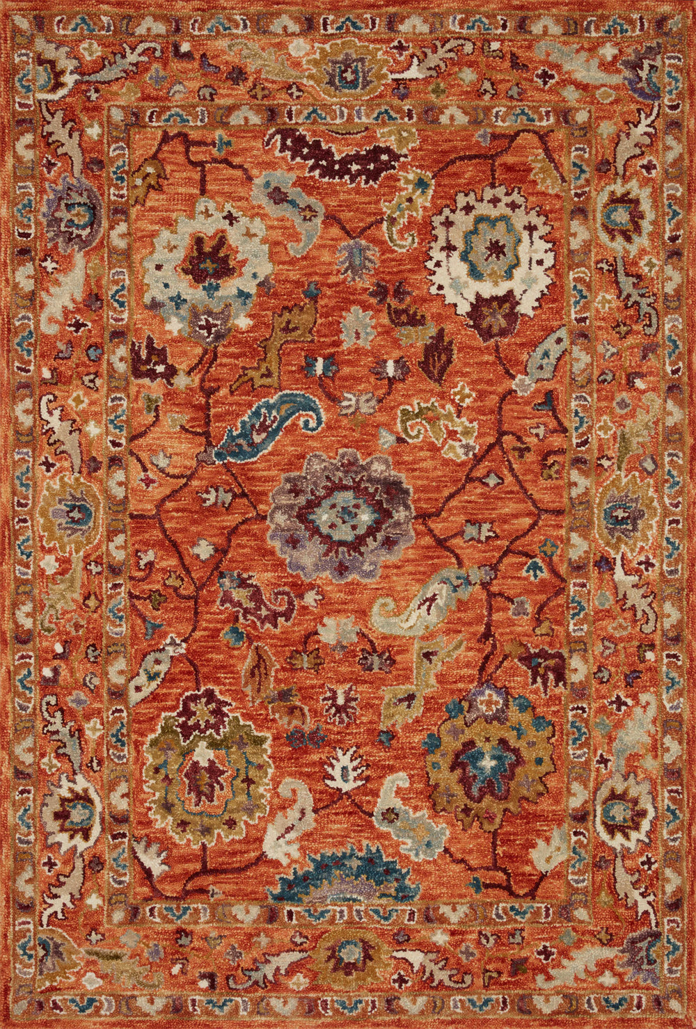 Loloi - Area Rug - Padma Orange/Multi Rug - Union Lighting Luminaires Décor