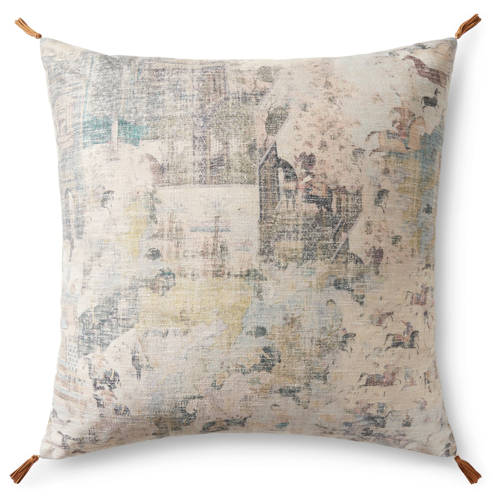 LFP0017 beige / multi-oreiller