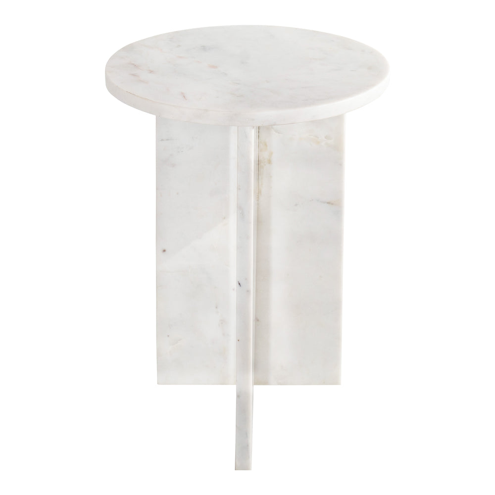 Grace Accent Table Marbre blanc