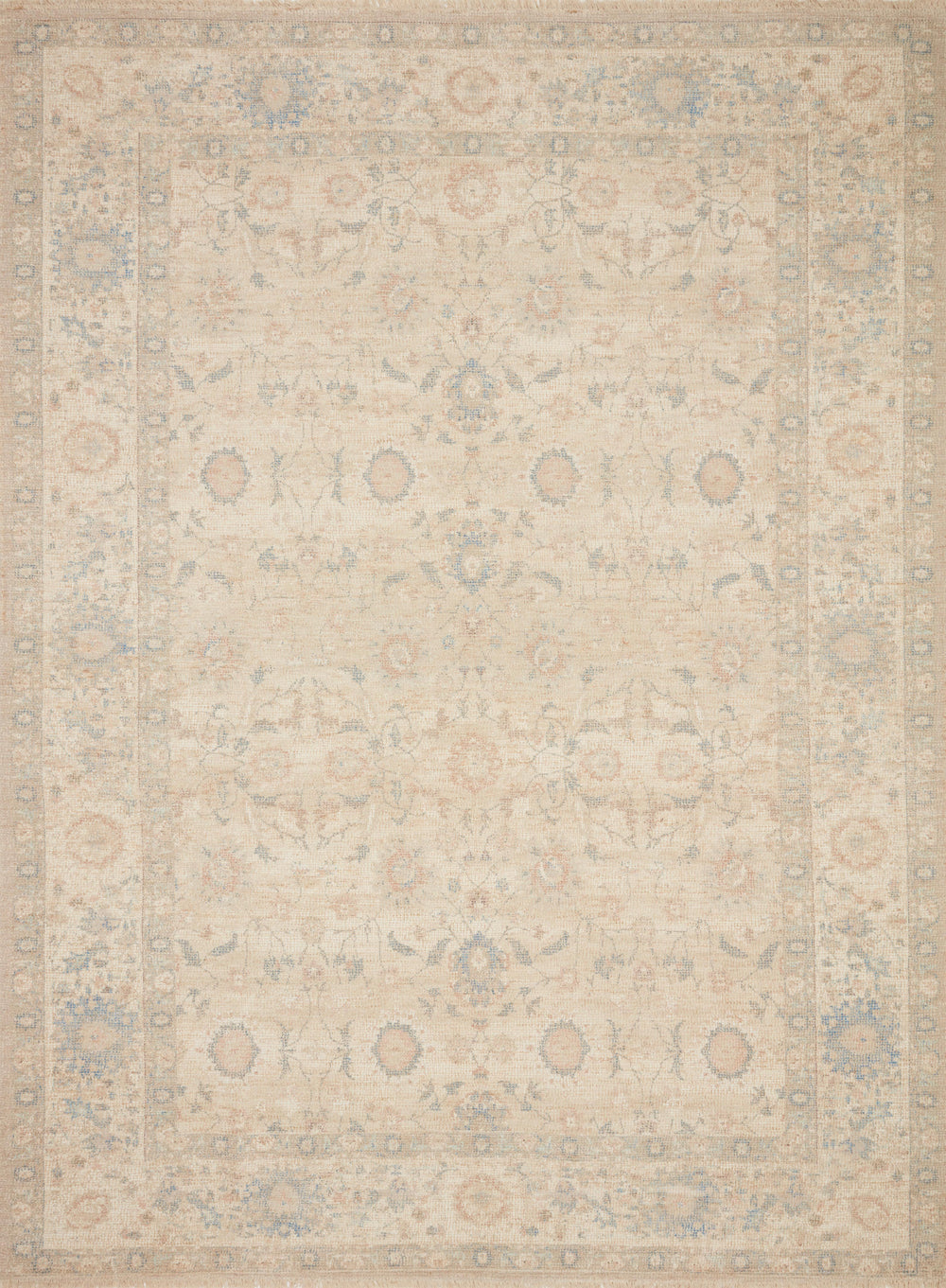 Loloi - Area Rug - Priya Natural/Blue Rug - Union Lighting Luminaires Décor