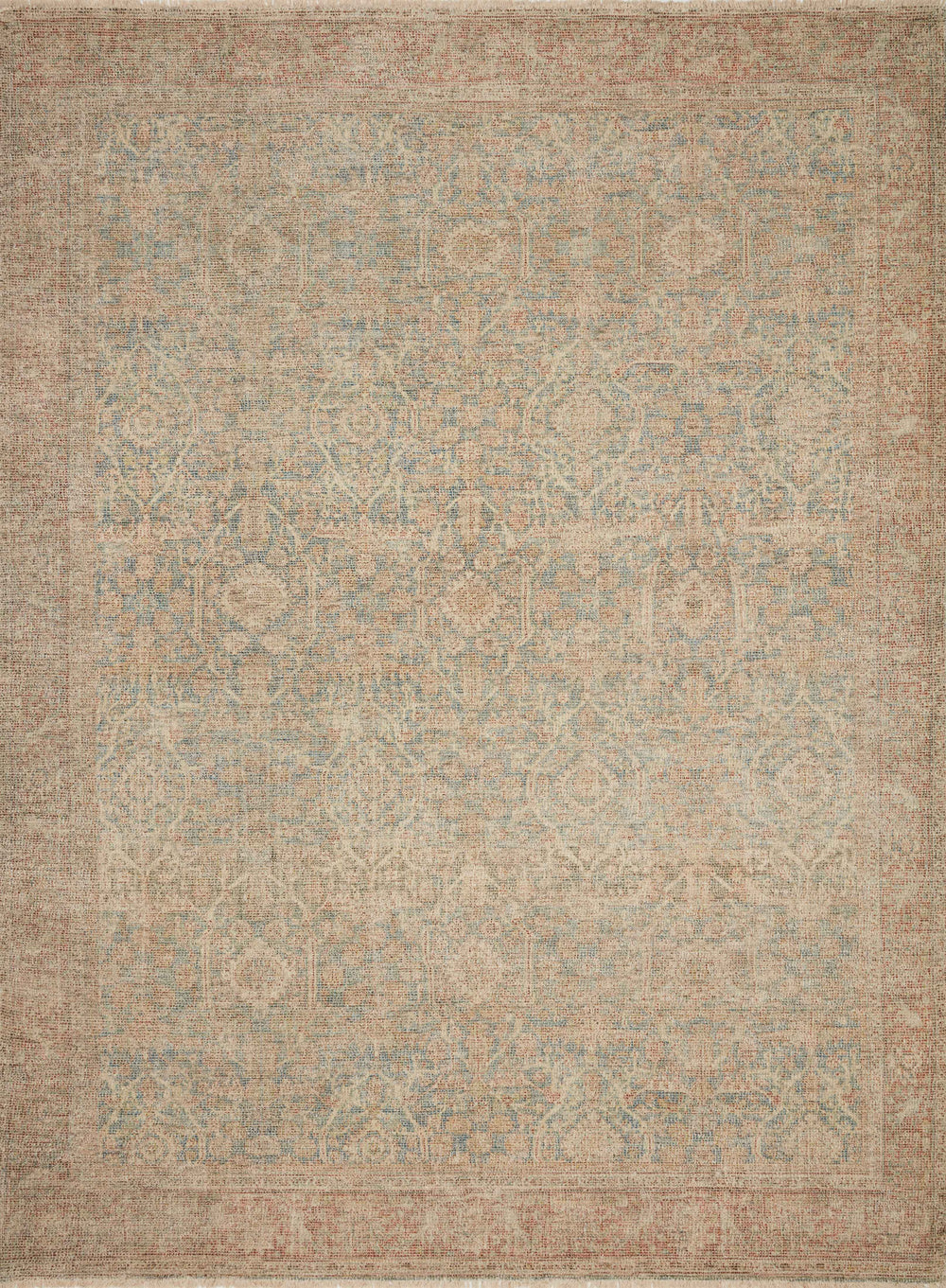 Loloi - Area Rug - Priya Denim/Rust Rug - Union Lighting Luminaires Décor