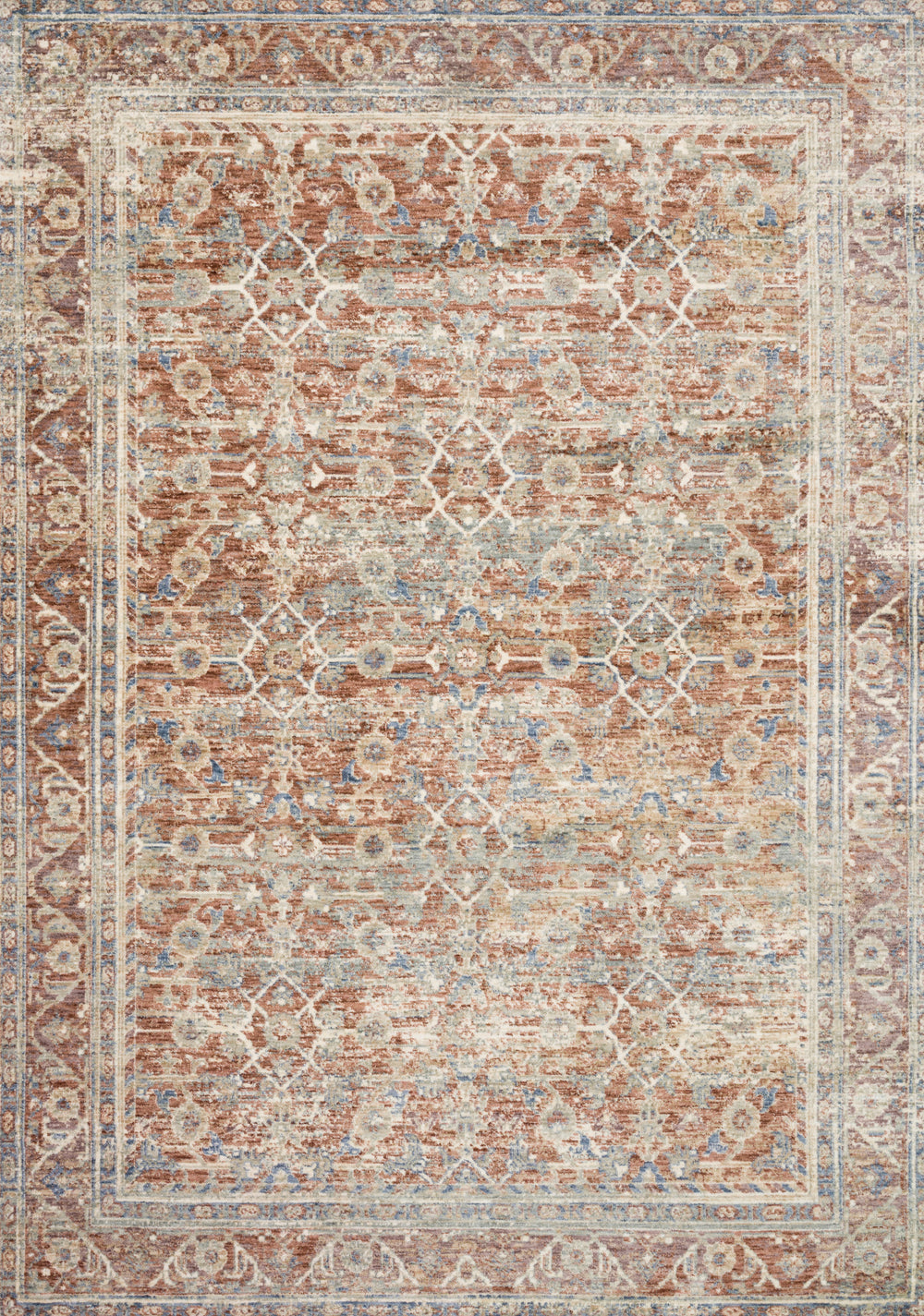 Loloi - Area Rug - Revere Terracotta/Multi Rug - Union Lighting Luminaires Décor