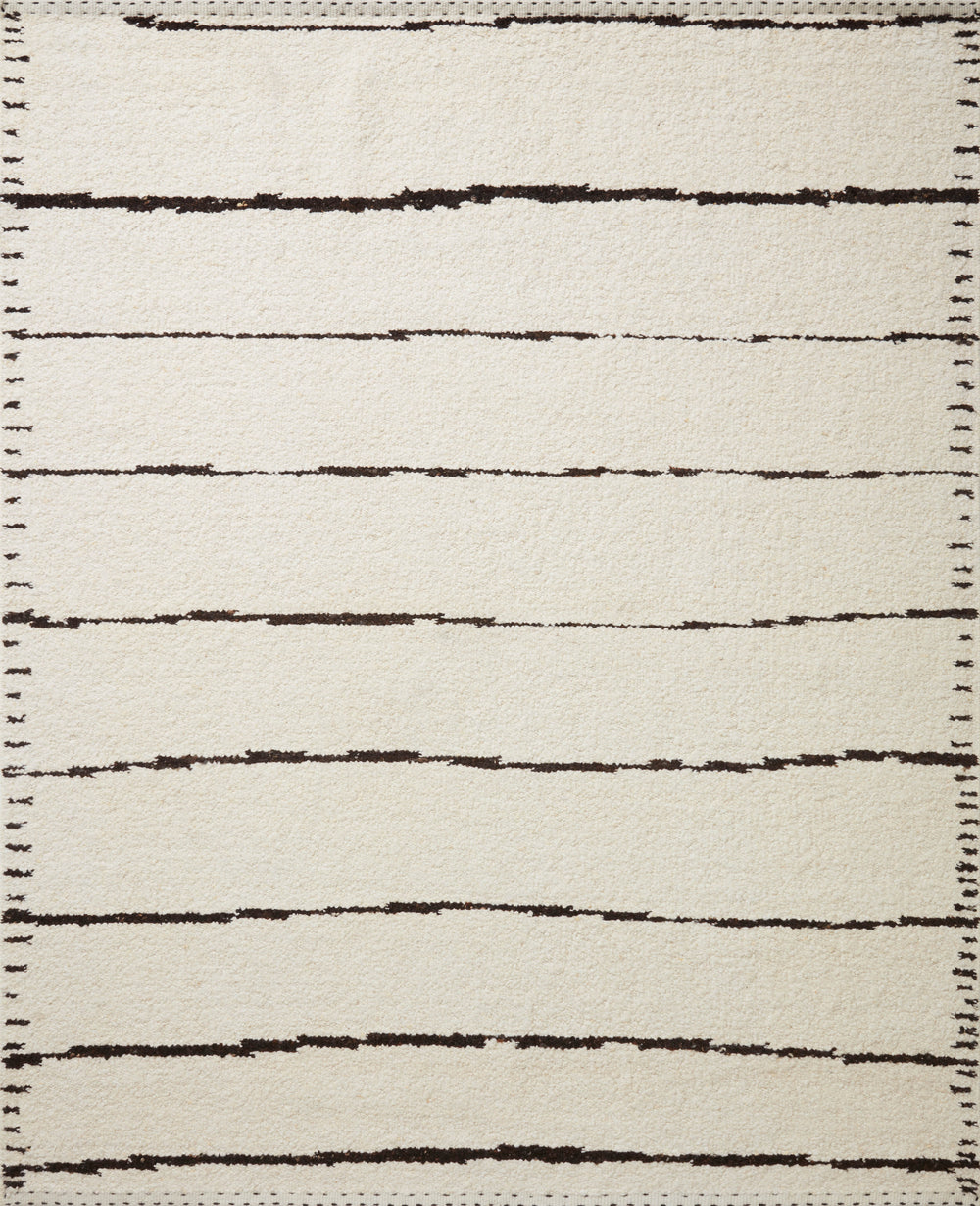 Loloi - Area Rug - Roman Ivory/Black Rug - Union Lighting Luminaires Décor