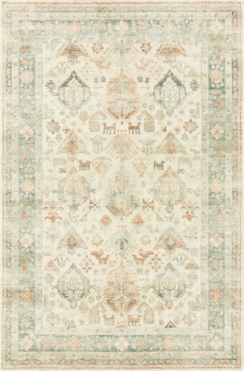 Loloi - Area Rug - Rosette Beige/Multi Rug - Union Lighting Luminaires Décor