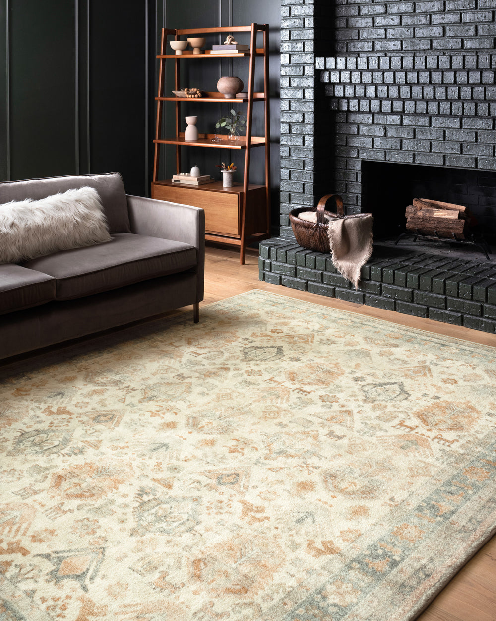 Rosette Beige / Multi Rug (ROS-01)