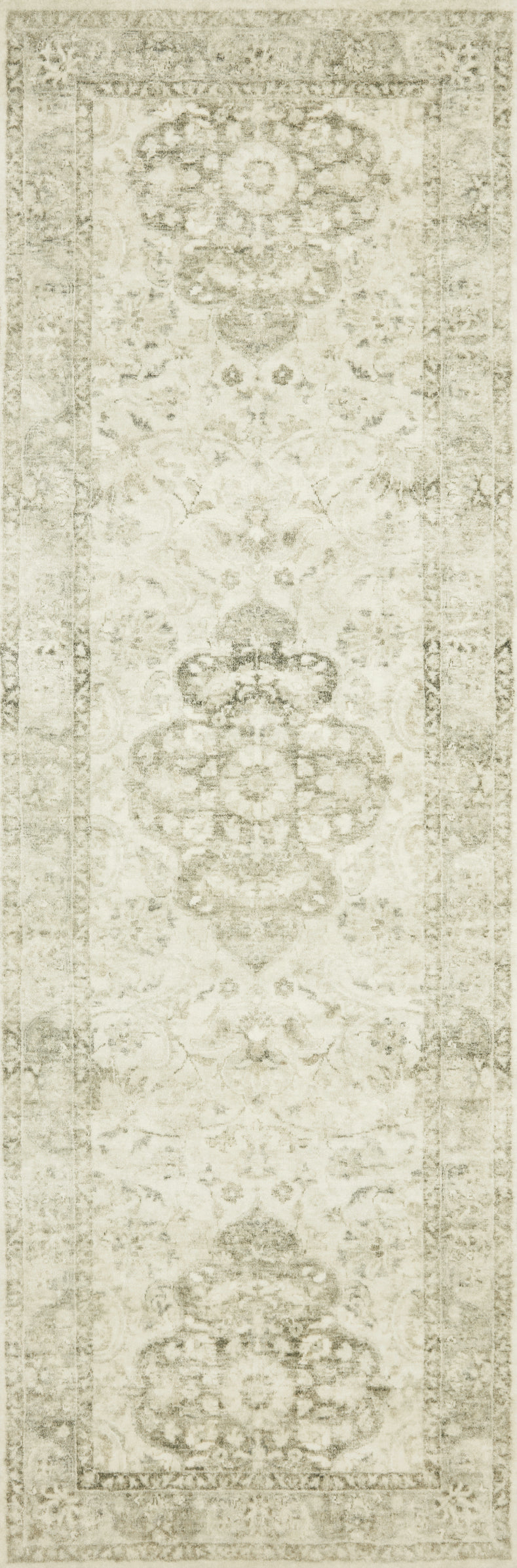 ROS-02 Rosette Ivory / Silver Rug