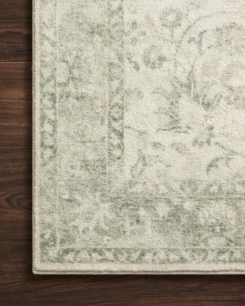 ROS-02 Rosette Ivory / Silver Rug