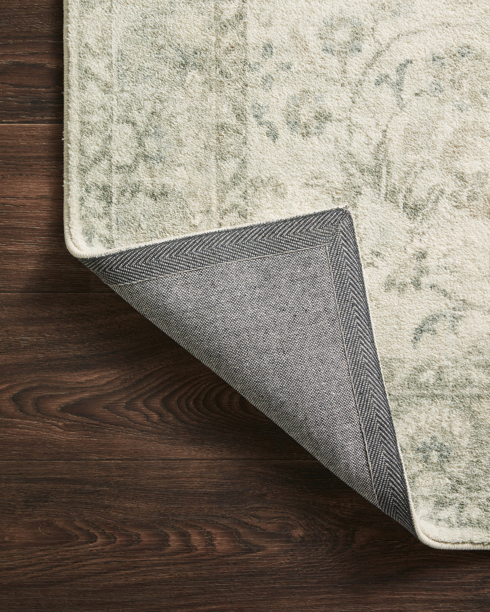 ROS-02 Rosette Ivory / Silver Rug