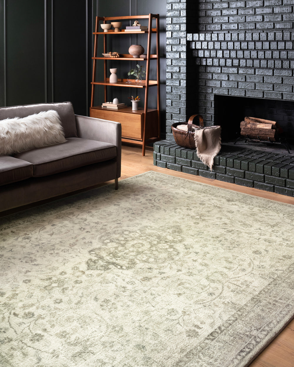 ROS-02 Rosette Ivory / Silver Rug