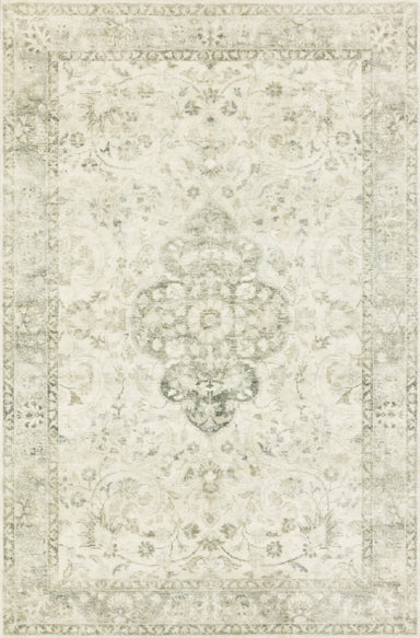 Loloi - Area Rug - Rosette Ivory/Silver Rug - Union Lighting Luminaires Décor