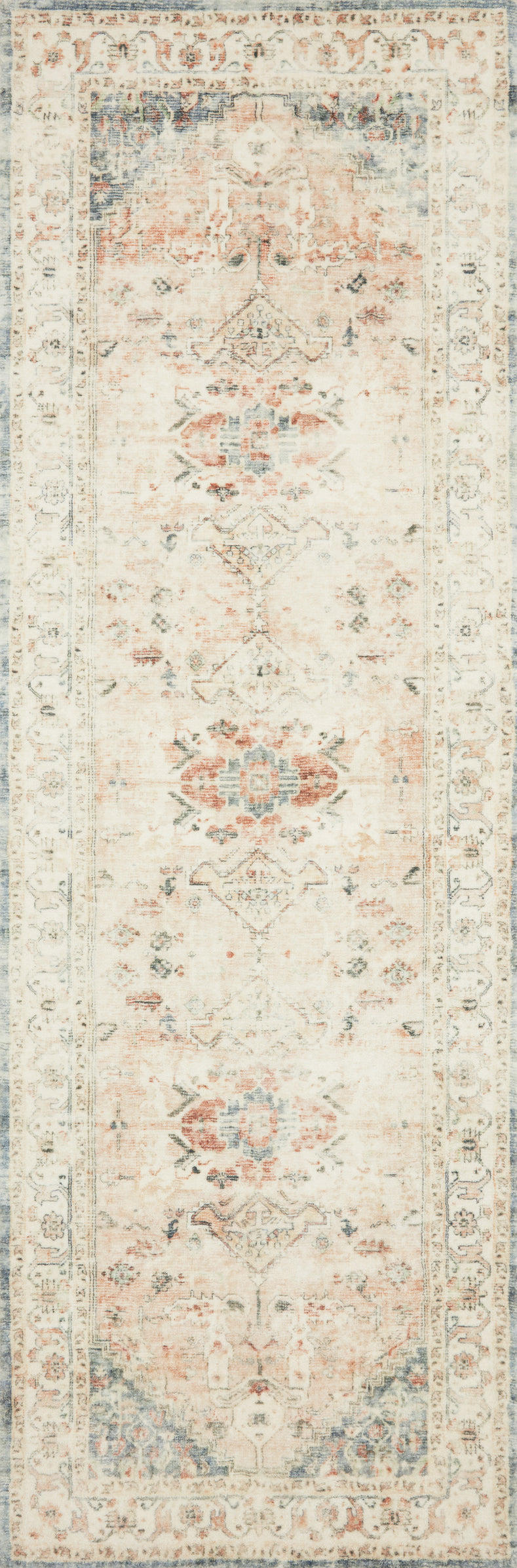 ROS-06 Rosette Clay / Ivory Rug