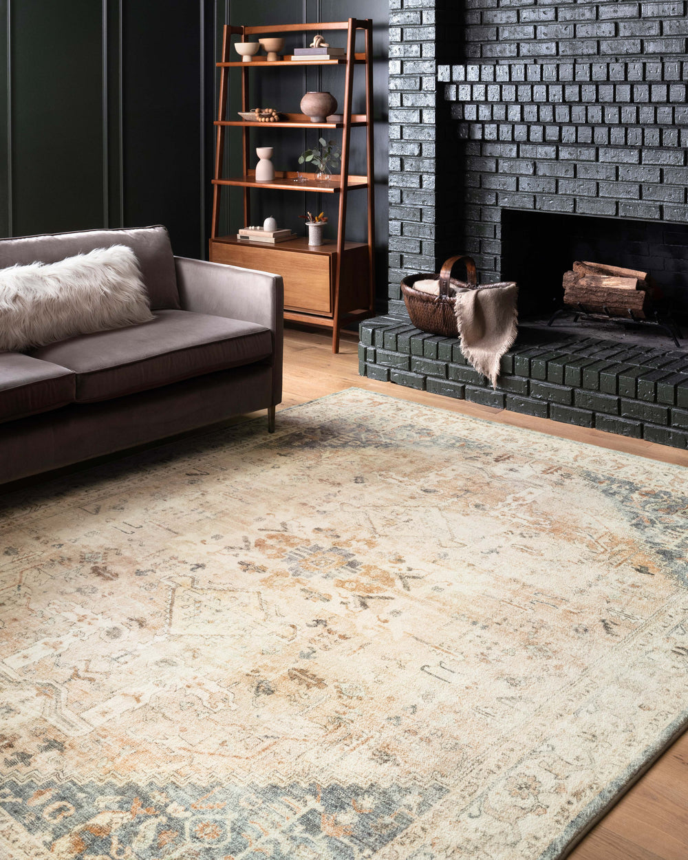 ROS-06 Rosette Clay / Ivory Rug