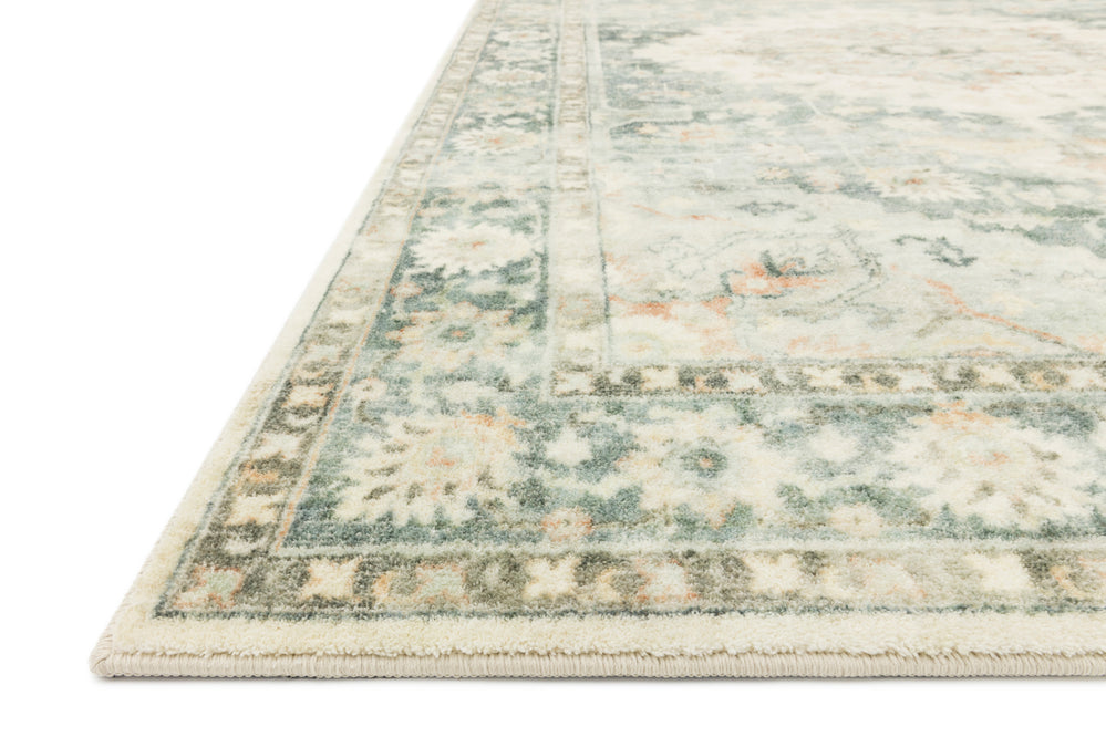 Rosette Teal / Ivory Rug (ROS-08)