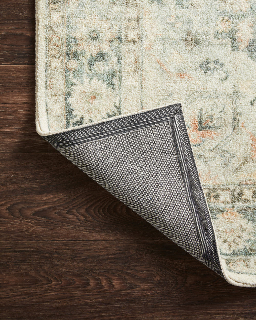 Rosette Teal / Ivory Rug (ROS-08)