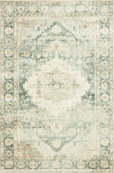 Loloi - Area Rug - Rosette Teal/Ivory Rug - Union Lighting Luminaires Décor