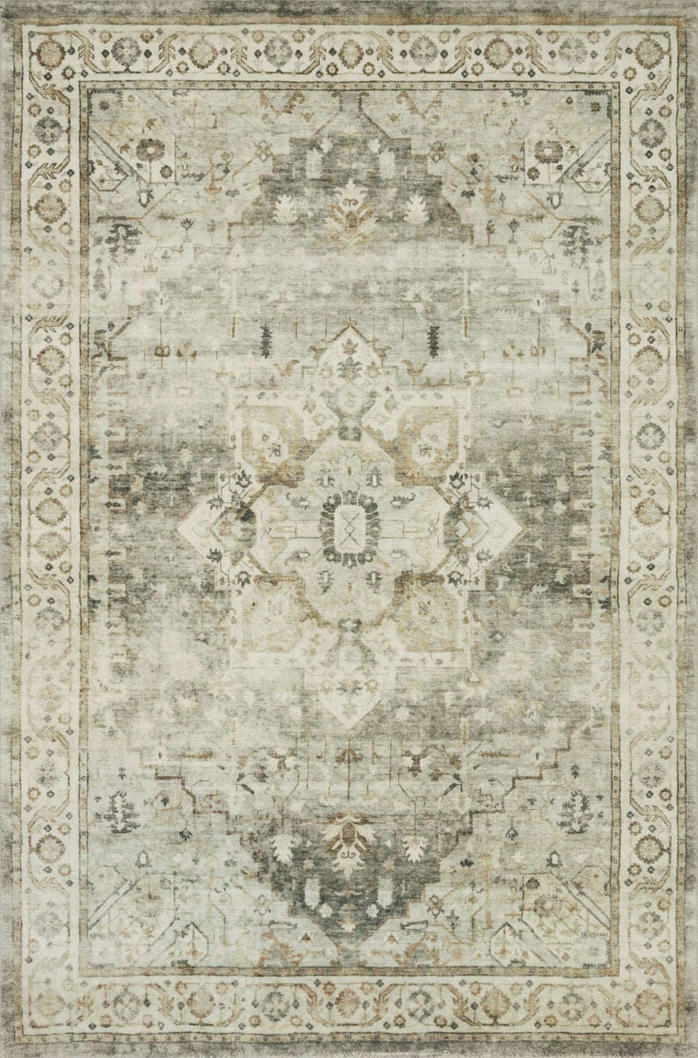 Loloi - Area Rug - Rosette Sage/Beige Rug - Union Lighting Luminaires Décor