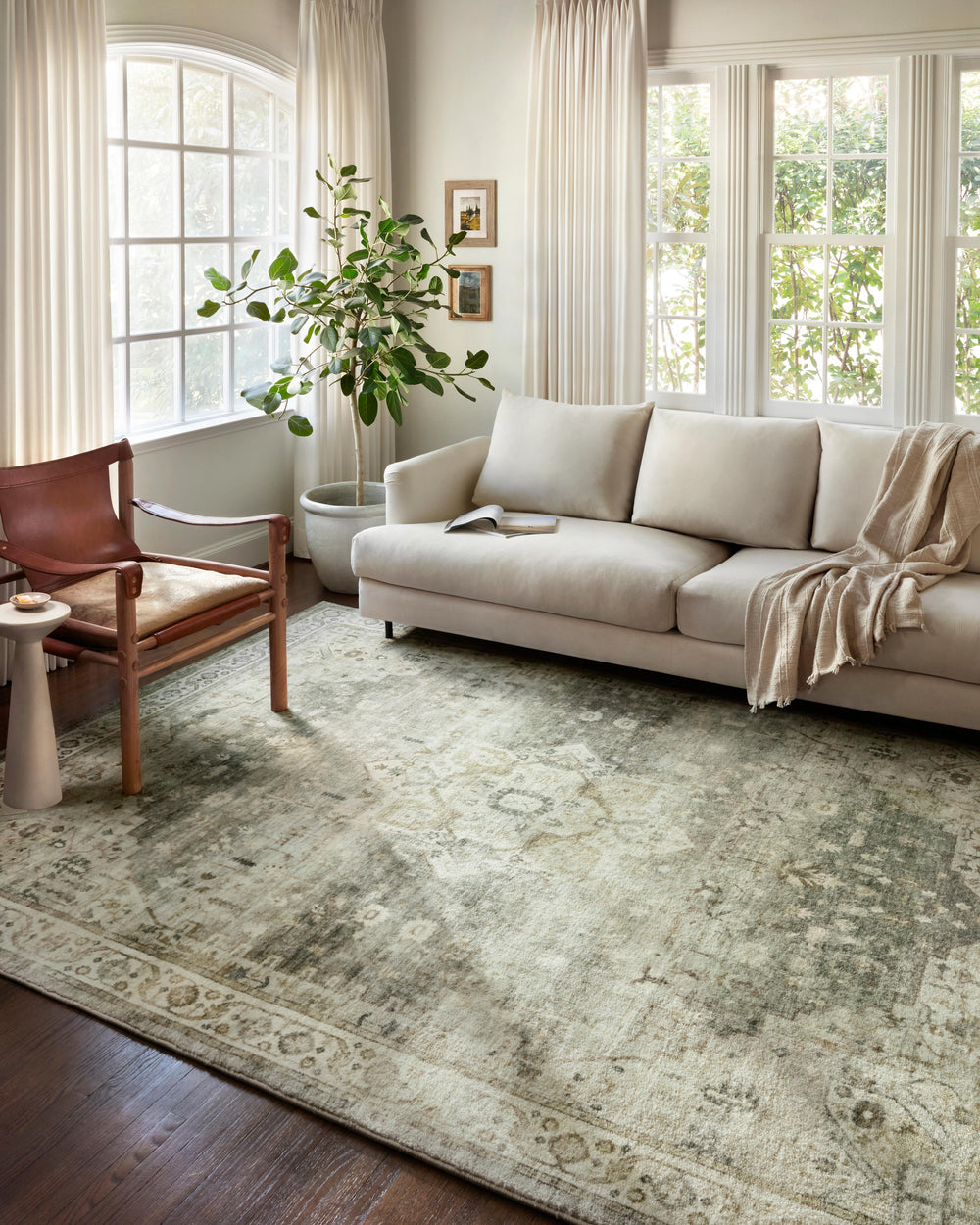 ROS-09 Rosette Sage / Beige Raule