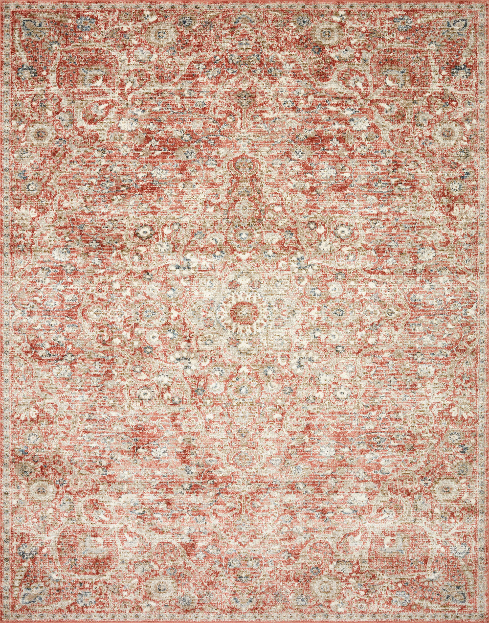 Loloi - Area Rug - Saban Rust/Beige Rug - Union Lighting Luminaires Décor