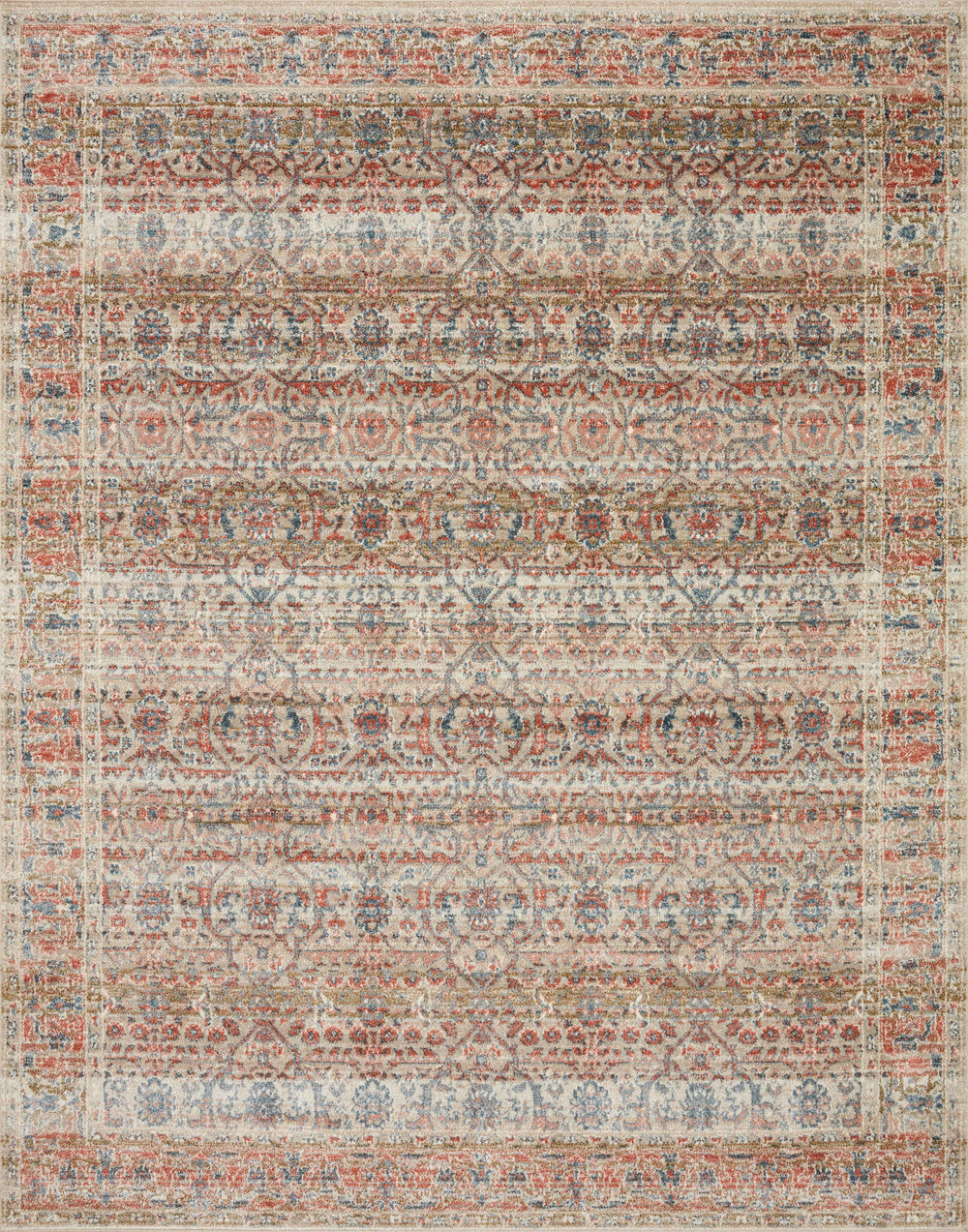 Loloi - Area Rug - Saban Sand/Rust Rug - Union Lighting Luminaires Décor