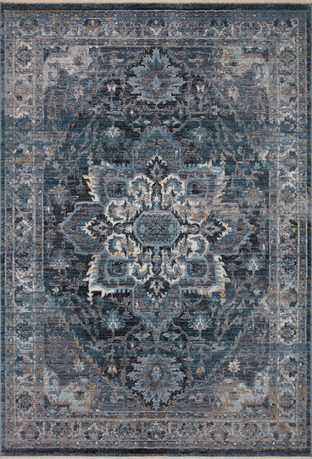 Loloi - Area Rug - Samra Denim/Grey Rug - Union Lighting Luminaires Décor