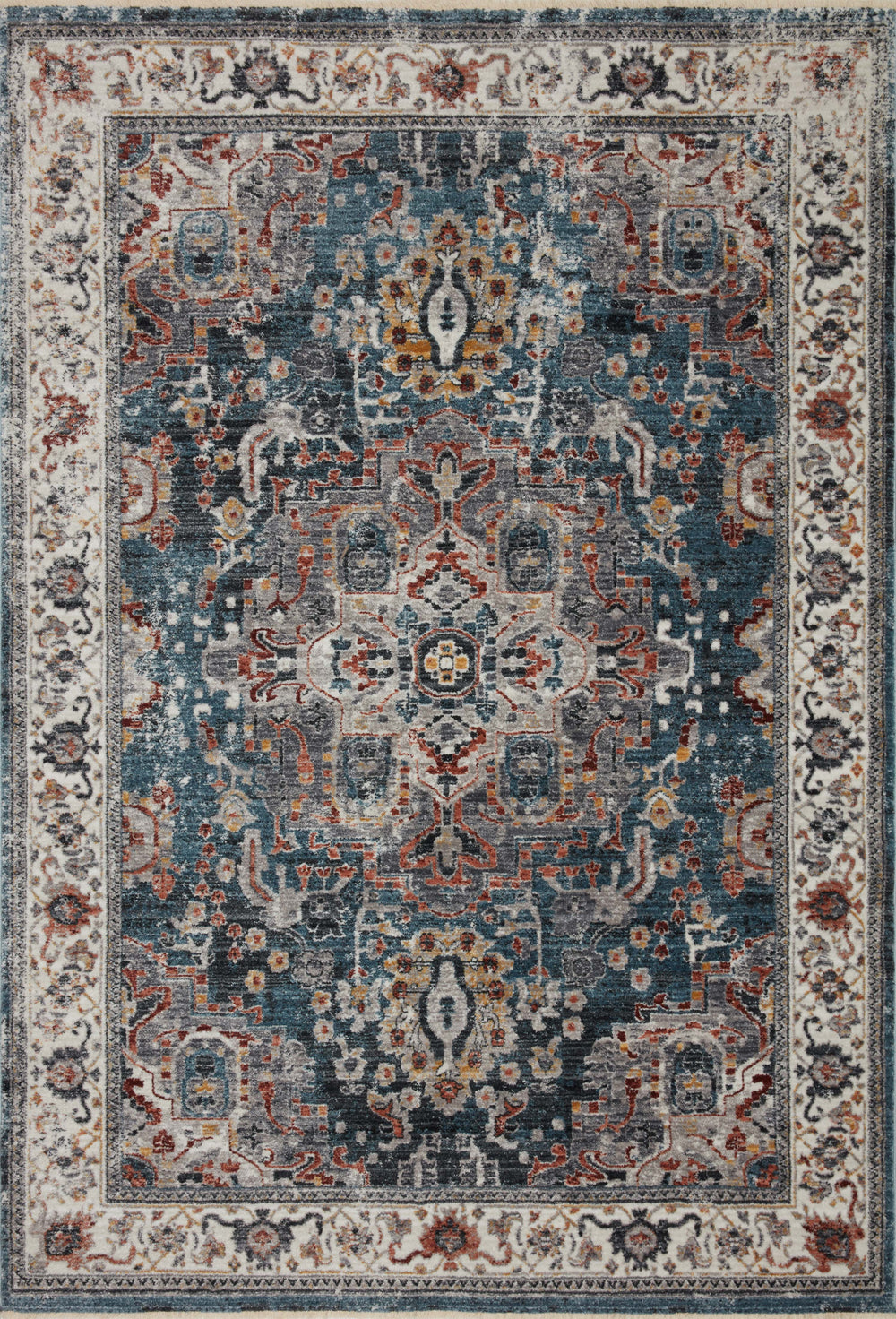 Loloi - Area Rug - Samra Slate/Multi Rug - Union Lighting Luminaires Décor