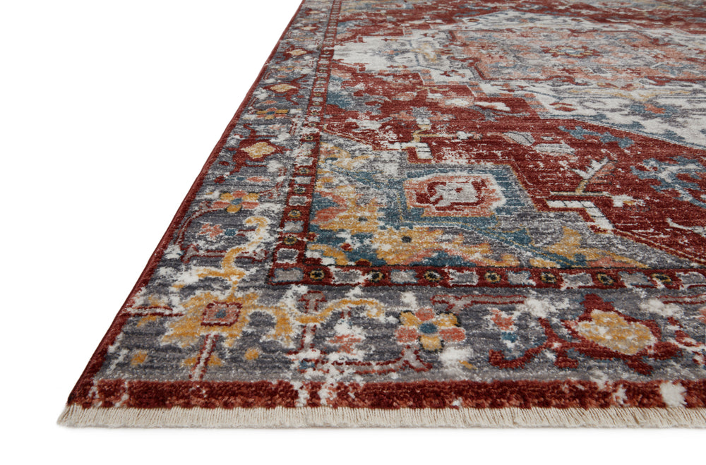 Samra Brick / Grey Rug (SAM-10)