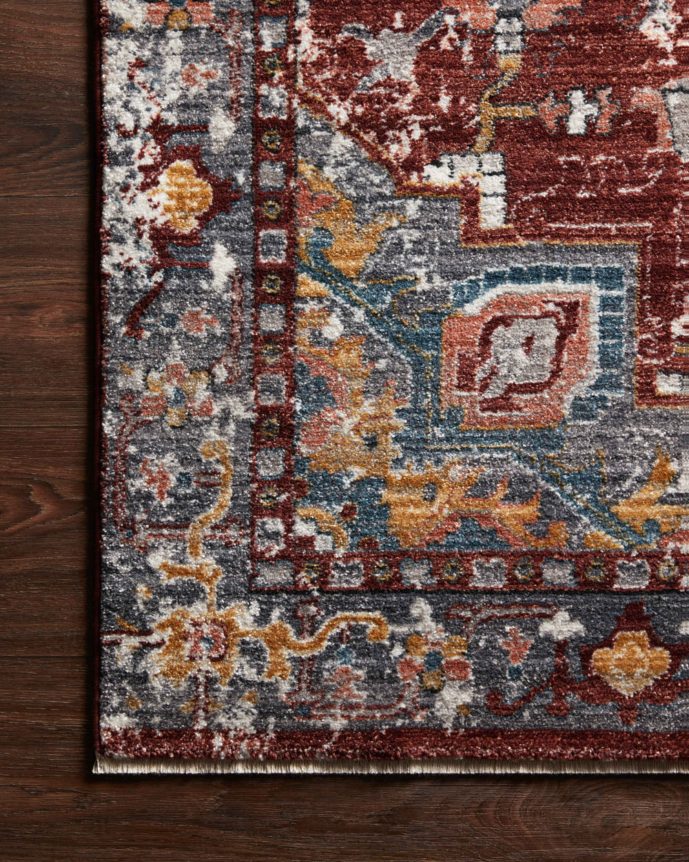 Samra Brick / Grey Rug (SAM-10)