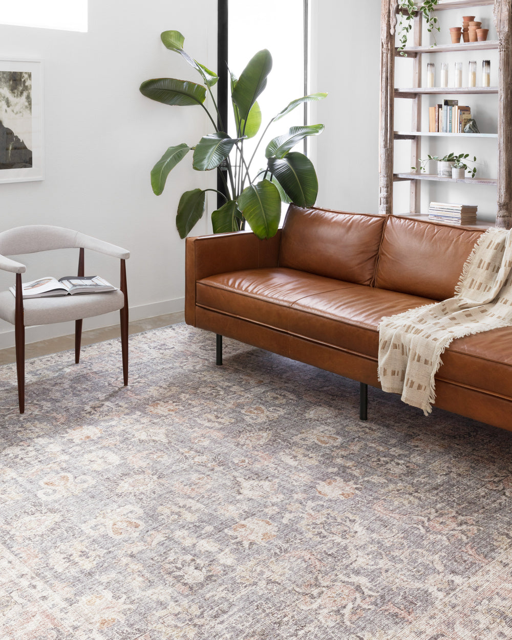 Sky-01 Skye Grey / Abricot tapis