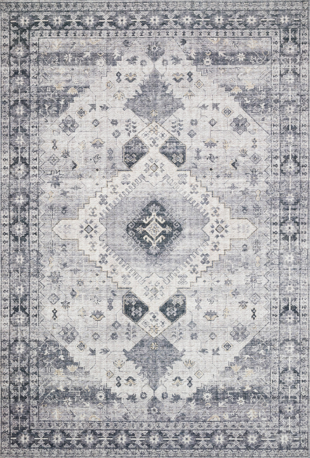 Loloi - Area Rug - Skye Silver/Grey Rug - Union Lighting Luminaires Décor