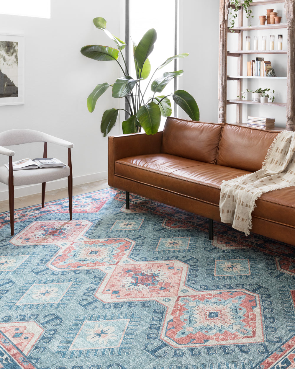 SKY-03 Skye Turquoise/Terracotta Rug