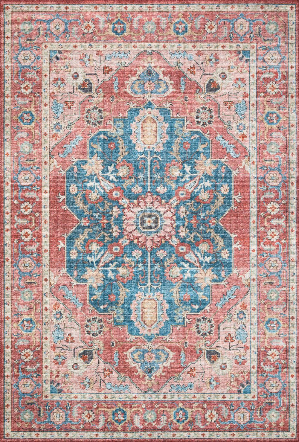 Loloi - Area Rug - Skye Brick/Ocean Rug - Union Lighting Luminaires Décor