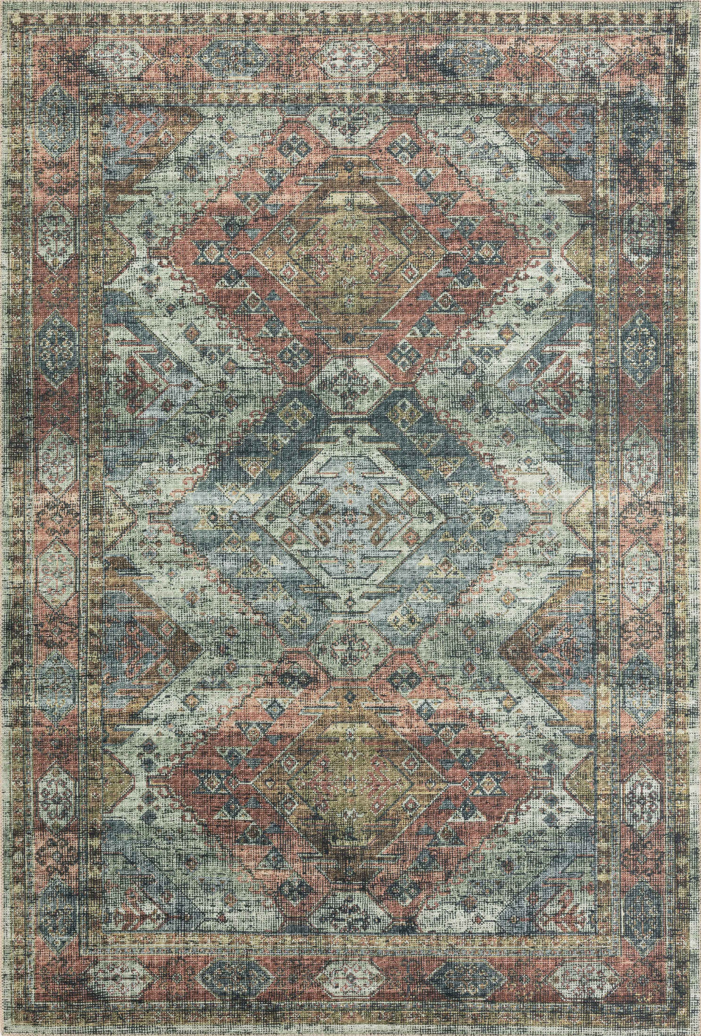 Loloi - Area Rug - Skye Apricot/Mist Rug - Union Lighting Luminaires Décor