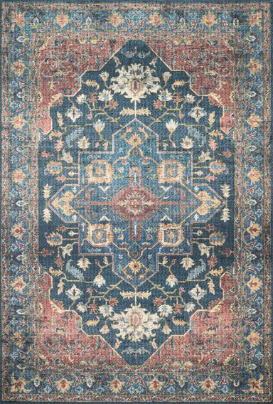 Loloi - Area Rug - Skye Denim/Brick Rug - Union Lighting Luminaires Décor