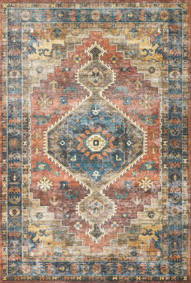 Loloi - Area Rug - Skye Rust/Blue Rug - Union Lighting Luminaires Décor