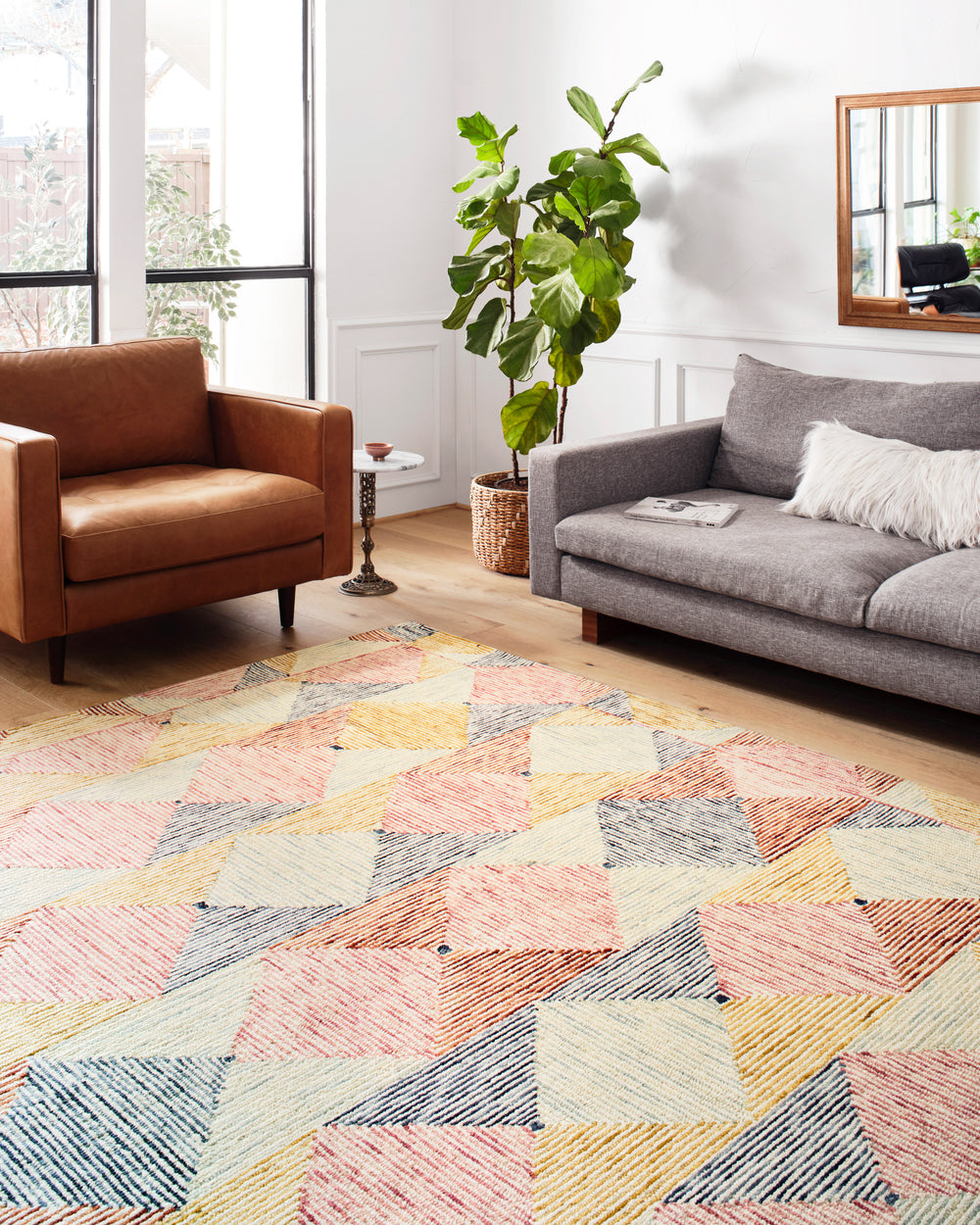 SPE-01 Spectrum Ivory/Multi Rug